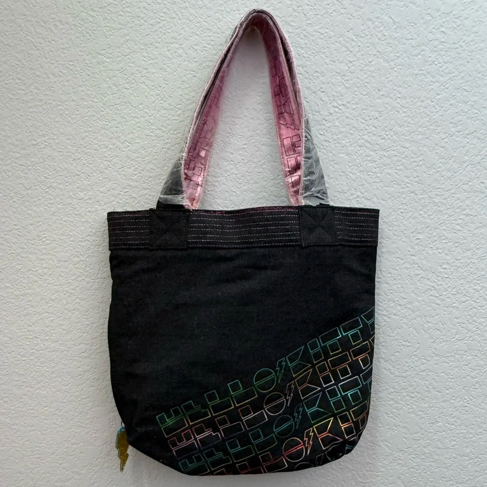 HELLO KITTY Dark Denim Tote with Colorful Accents